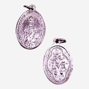 Our Lady of Miraculous Medal Aluminum - 15 x 23 mm