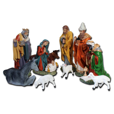 11 Piece Belen Set --tallest pieces