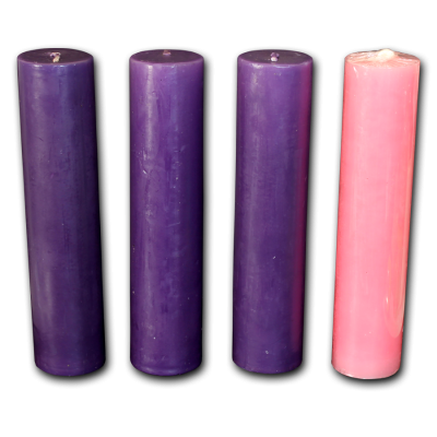 Advent Candle with Prayer Guide - 2 x