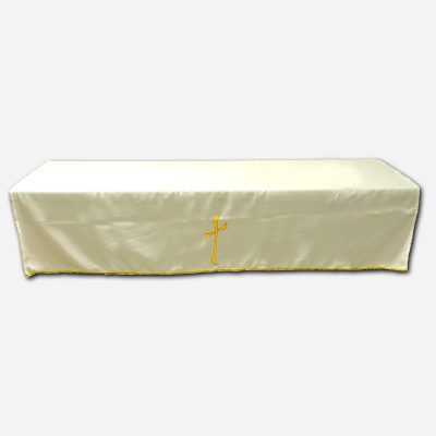 Altar Cloth White and Gold - Cross 58 x