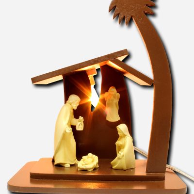 Belen with House and Light -  10 x 6 x
