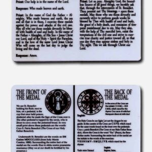 Saint Benedict - Pocket Card