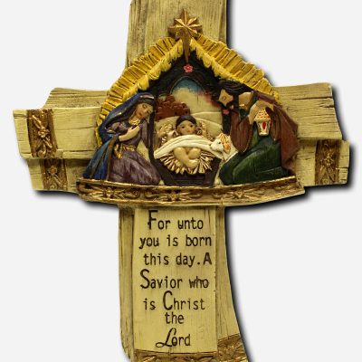 CROSS WITH NATIVITY - 14 X 1 X