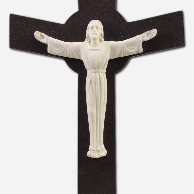 CRUCIFIX - PILGRIMS OF HOPE - WALL MOUNTED - 7 X 1 X