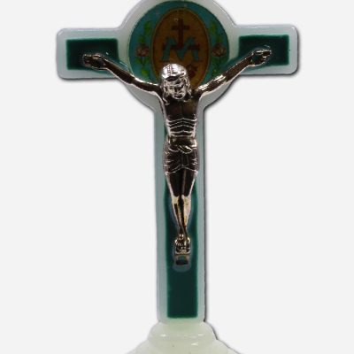 CRUCIFIX WITH SAINT BENEDICT MEDAL - LUMINOUS