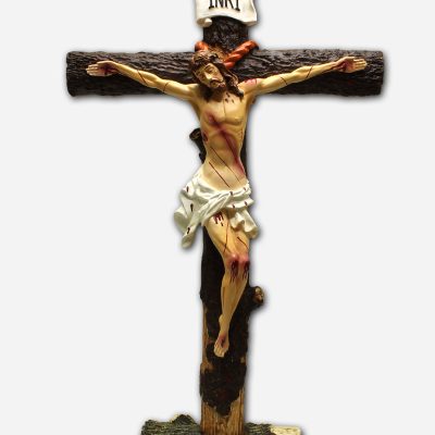 CRUCIFIX ON BARK STANDING -