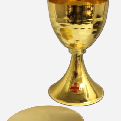 Chalice with Paten and Pouch - Made in Italy -