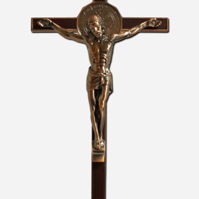 Crucifix with Saint Benedict Medal - - Copper Finish