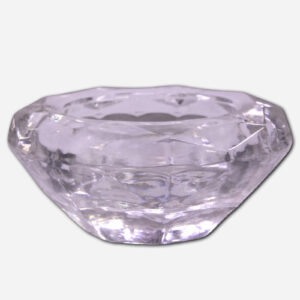 GLASS CANDLE HOLDER - 4CM