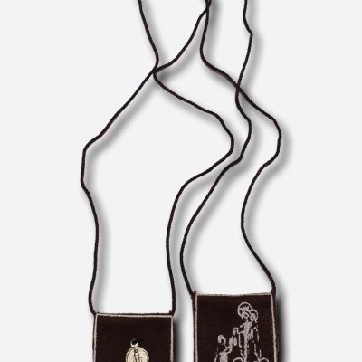Devotional Scapular Made of Cloth with Medal Large