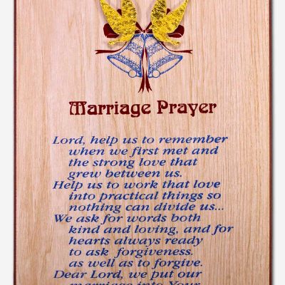 Marriage Prayer - 20 x
