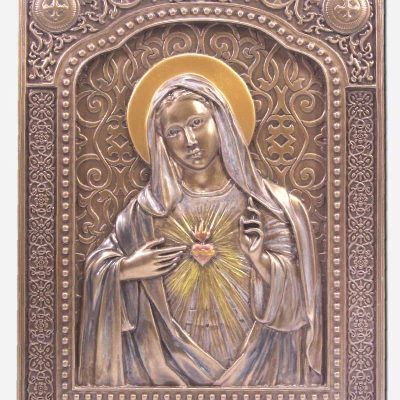 Immaculate Heart of Mary Metal Finish - 6 x 7.