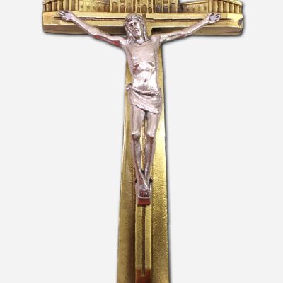 Jubilee Hanging Crucifix - Bronze - 4 x 1 x - Made in Italy