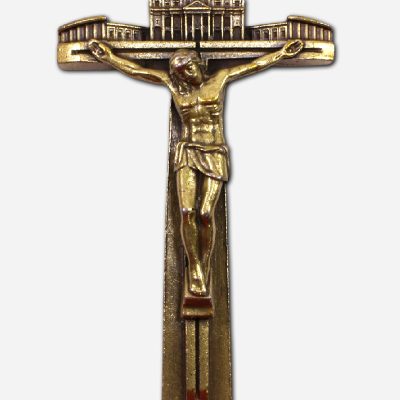 Jubilee Hanging Crucifix  - Bronze - 6 x 2 x - Made in Italy