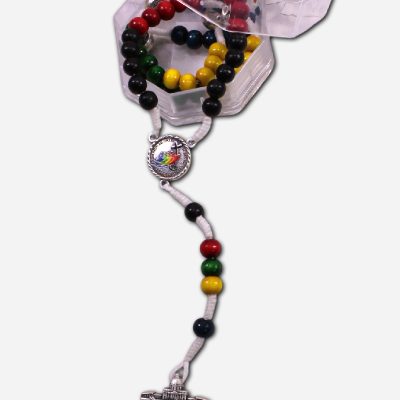 Jubilee Wooden Knotted Rosary - Made in Italy