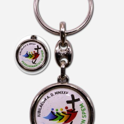 KEY CHAIN GLOSSY NICKEL JUBILAEUM A.D. MMXXV ITALY - 20 X