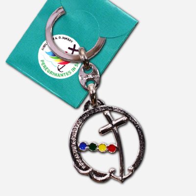 KEY CHAIN GLOSSY NICKEL JUBILAEUM A.D. MMXXV ITALY - 34 X