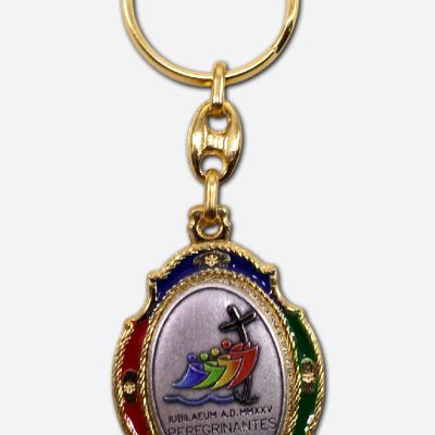KEY CHAIN GOLD COLOR JUBILAEUM A.D. MMXXV ITALY - 34 X