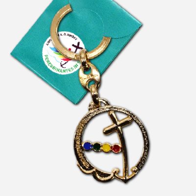 KEY CHAIN GOLD COLOR JUBILAEUM A.D. MMXXV ITALY - 34 X