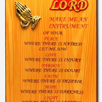 Saint Francis Prayer - 20 x 1 x