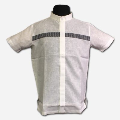 Clerical Shirt White Short Sleeves - Small