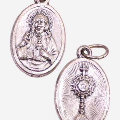 HOLY EUCHARIST AND SACRED HEART MEDAL