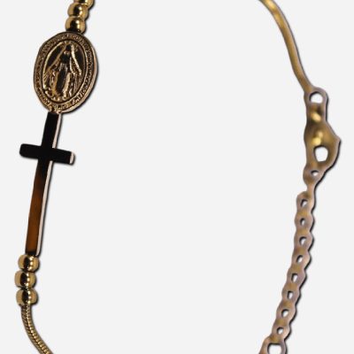 Miraculous Medal Stainless Steel - Gold Color Bracelet