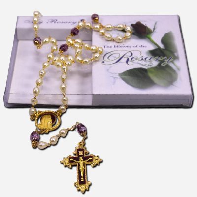 My Rosary - Cultured Pearl with Pouch 6 x Beads