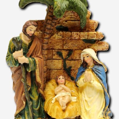 NATIVITY SMALL WITH COCOTREE - 10 X 3 X