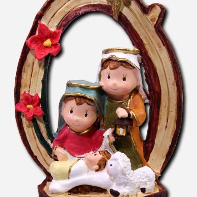 Nativity Cutie Oval - Red - 9 x 5 x