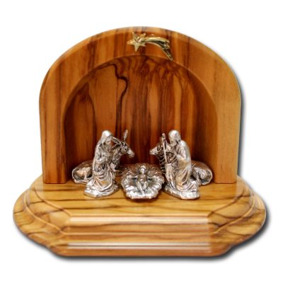 Nativity Olive Wood - Italy - 11 x 8 x