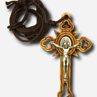 Necklace with Saint Benedict Medal - 4 x Made in Italy