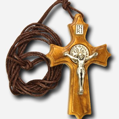 Necklace with Saint Benedict Medal - 3 x Made in Italy