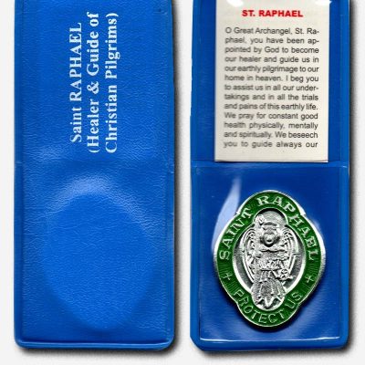 Saint Raphael the Archangel - Aluminum Blue