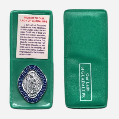 Our Lady of Guadalupe Pocket Prayer - Aluminum Green