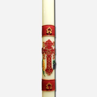 Paschal Candle 2023 - Red 4 x 4 x
