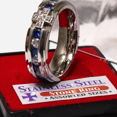 Rosary Ring Blue - Size 6