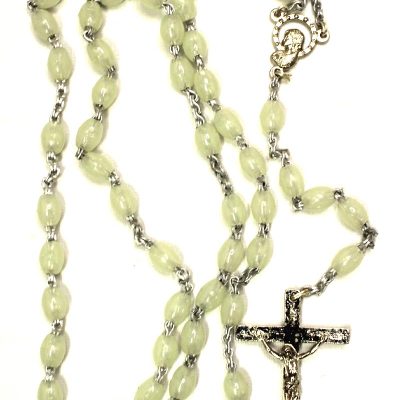 Rosary with Quadruple Lock - Glow in the Dark Made in Italy