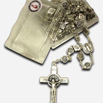 Rosary with Saint Benedict Medal - Made in Italy