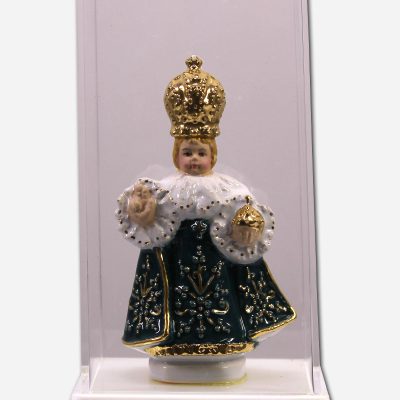 Santo Niño Porcelain - Green - 9 x  7 x