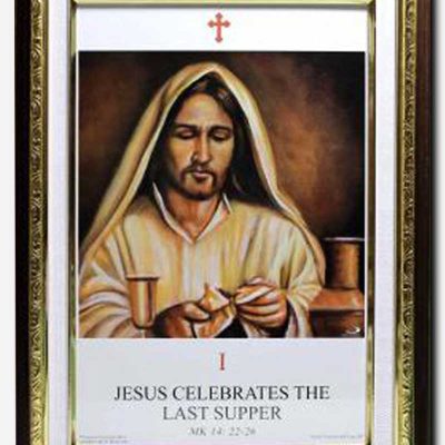 The New Way of the Cross on Frame - From The Paintings of Rev Fr Armand Tangi SSP