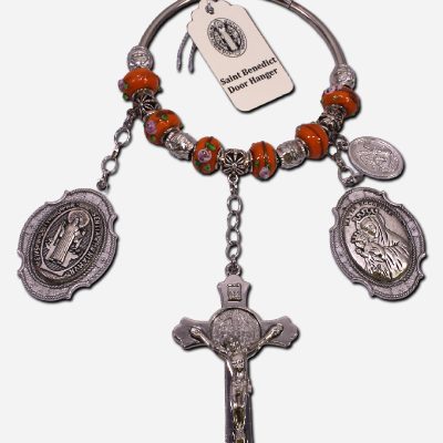 SAINT BENEDICT DOOR HANGER - MATER ECCLESIAE - NICKEL