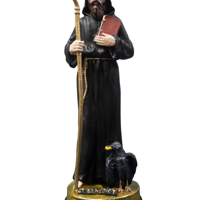 SAINT BENEDICT WITH CROW BLACK -