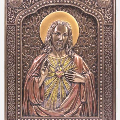 Sacred Heart of Jesus Metal Finish - 6 x 7.