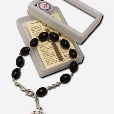 Saint Benedict Bracelet Black - Made in Italy