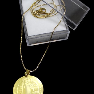 Saint Benedict Necklace - Gold Colored