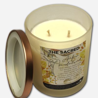Scented Candle - The Sacred - Amber And Sandal Wood Scent