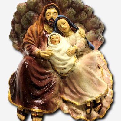 Sleeping Holy Family - 8 x 4 x