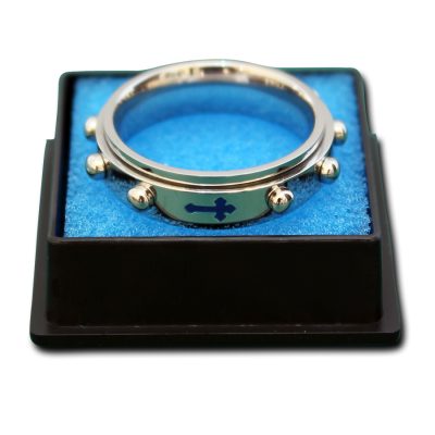 Stainless Steel Rotating Rosary Ring S6