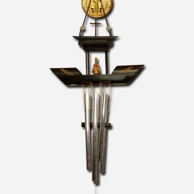 THE SAINT BENEDICT'S COMMEMORATIVE CHIMES GOLD -  10 x 4 x